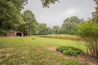 Backyard view with trees and lawn